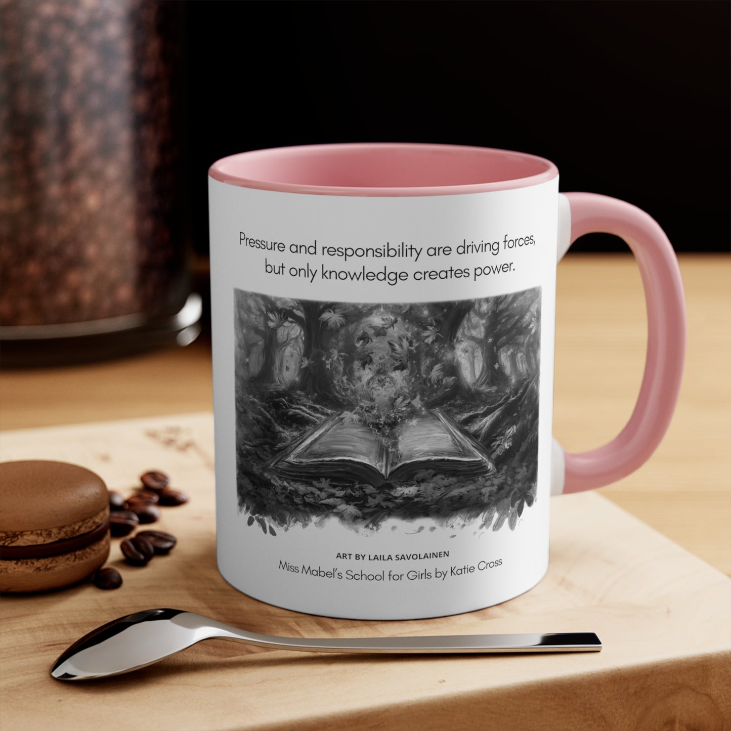 Knowledge Creates Power Quote | Laila Savolainen Illustration | Mug