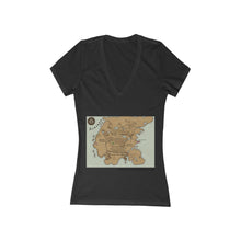 Load image into Gallery viewer, Map of Alkarra | Women&#39;s Jersey Short Sleeve Deep V-Neck Tee