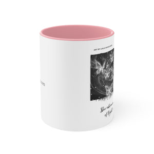 Chaos of Light and Darkness Quote, Butterflies | Laila Savolainen Illustration | Mug