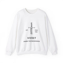 Load image into Gallery viewer, Viveet | The Swordmaker | Unisex Heavy Blend™ Crewneck Sweatshirt