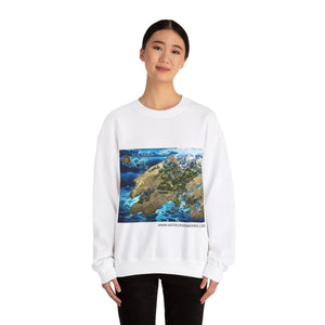 Variant 3D Map of Alkarra | Unisex Heavy Blend™ Crewneck Sweatshirt