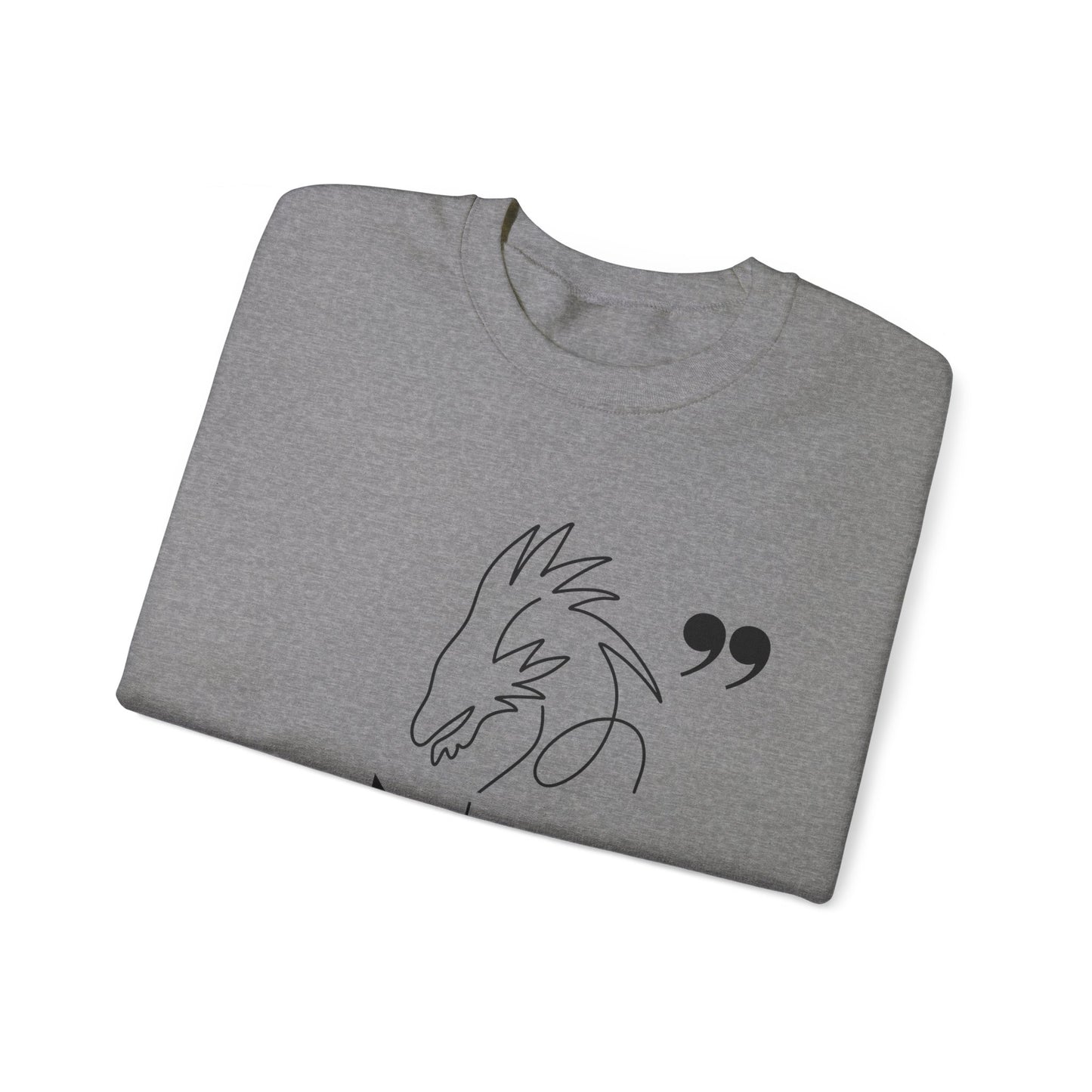 Magic Quote, Dragon | Unisex Heavy Blend™ Crewneck Sweatshirt