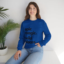 Load image into Gallery viewer, Epic Magic. Wild Places. | Unisex Heavy Blend™ Crewneck Sweatshirt