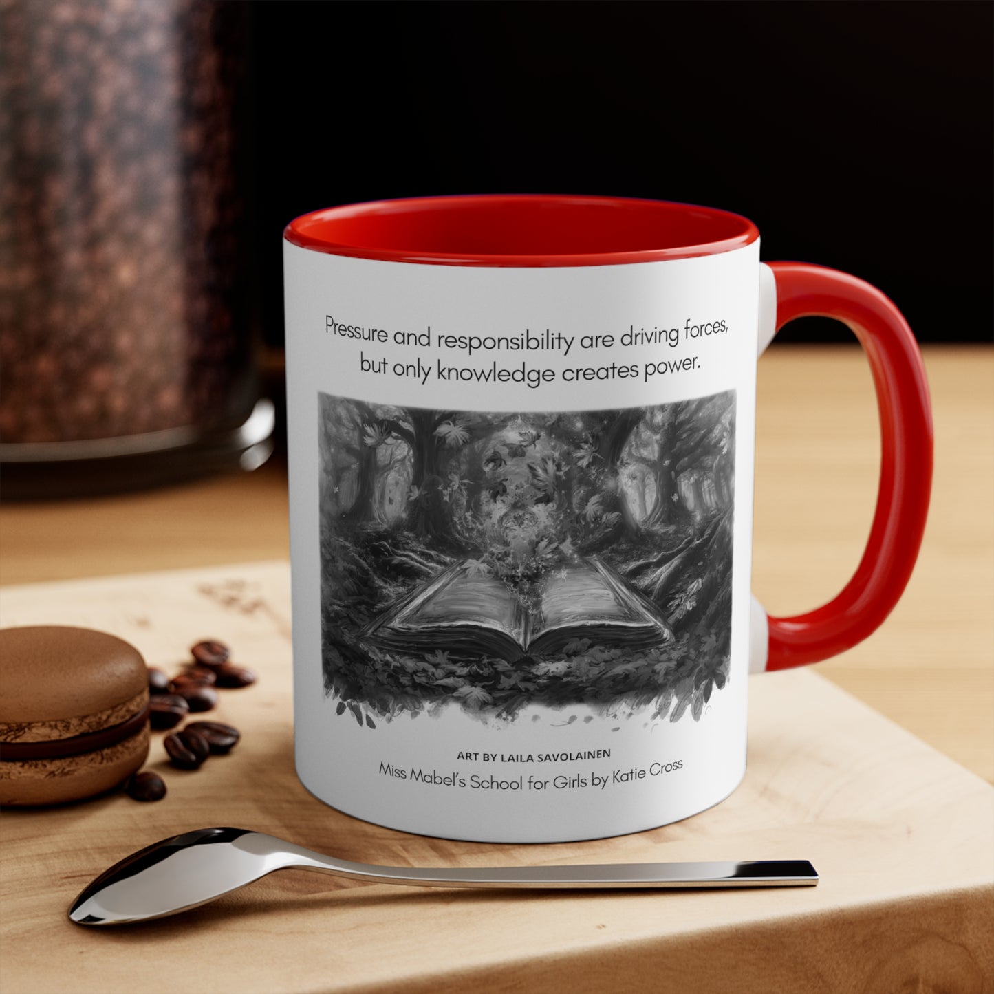 Knowledge Creates Power Quote | Laila Savolainen Illustration | Mug