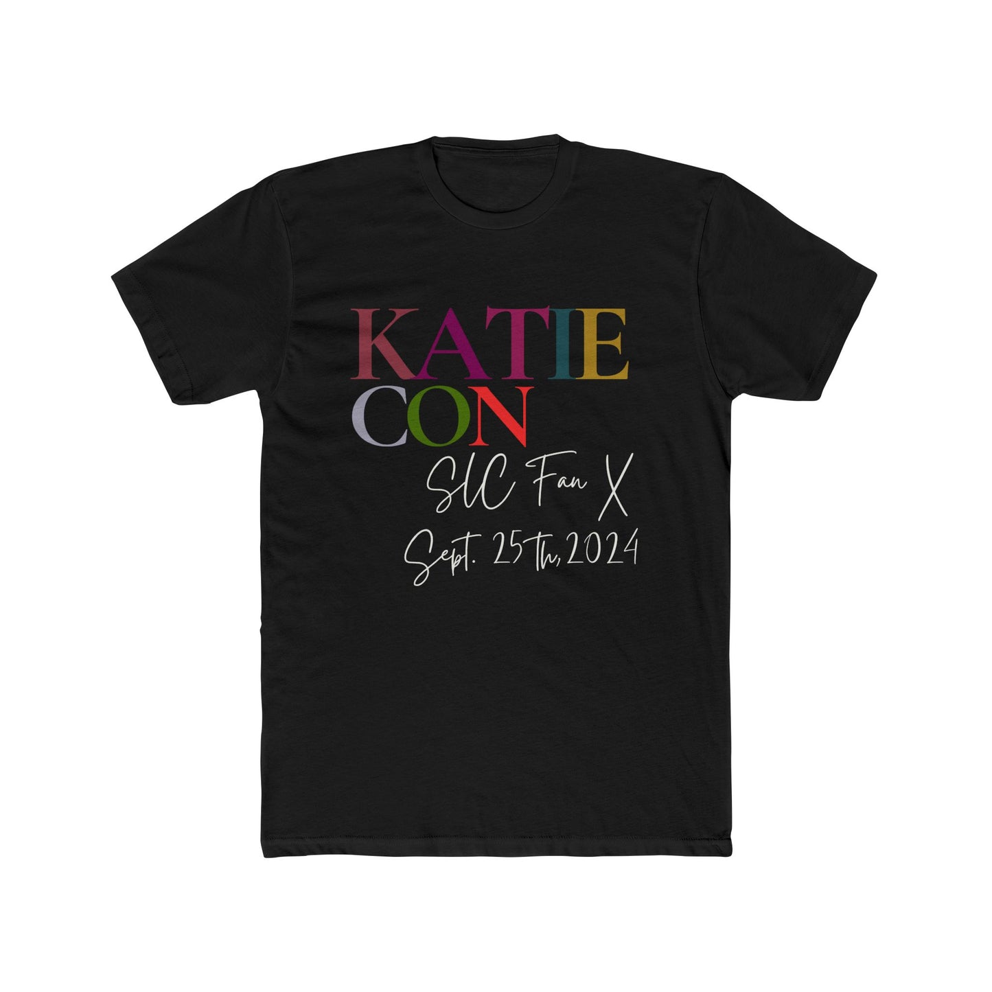 KATIE CON Men's T-shirt | Unisex Cotton Crew Tee