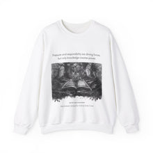 Load image into Gallery viewer, Knowledge Creates Power Quote | Laila Savolainen Illustration | Unisex Heavy Blend™ Crewneck Sweatshirt