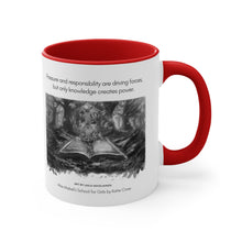 Load image into Gallery viewer, Knowledge Creates Power Quote | Laila Savolainen Illustration | Mug