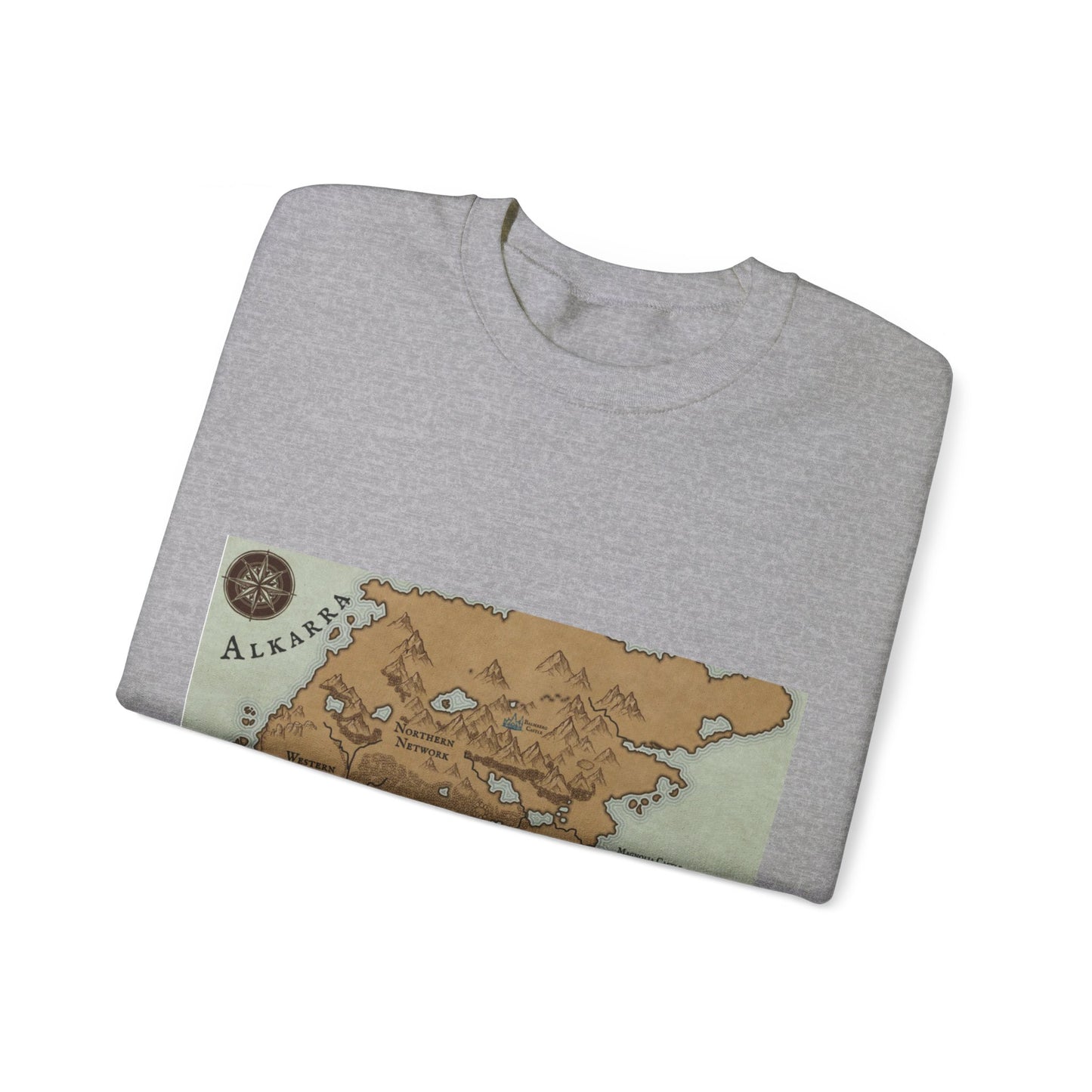 Map of Alkarra | Unisex Heavy Blend™ Crewneck Sweatshirt