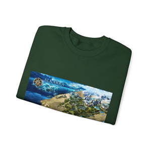 Variant 3D Map of Alkarra | Unisex Heavy Blend™ Crewneck Sweatshirt