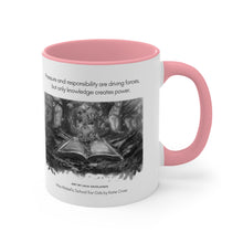 Load image into Gallery viewer, Knowledge Creates Power Quote | Laila Savolainen Illustration | Mug