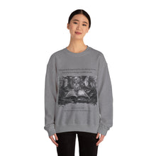 Load image into Gallery viewer, Knowledge Creates Power Quote | Laila Savolainen Illustration | Unisex Heavy Blend™ Crewneck Sweatshirt