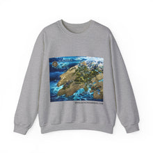 Load image into Gallery viewer, Variant 3D Map of Alkarra | Unisex Heavy Blend™ Crewneck Sweatshirt