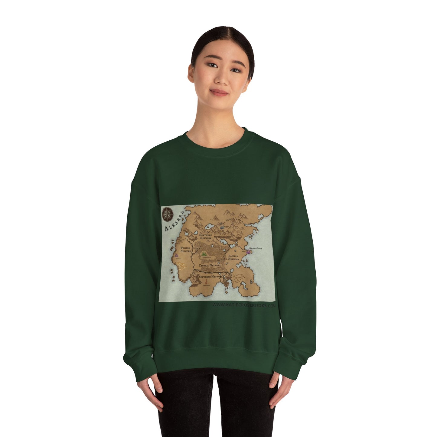 Map of Alkarra | Unisex Heavy Blend™ Crewneck Sweatshirt