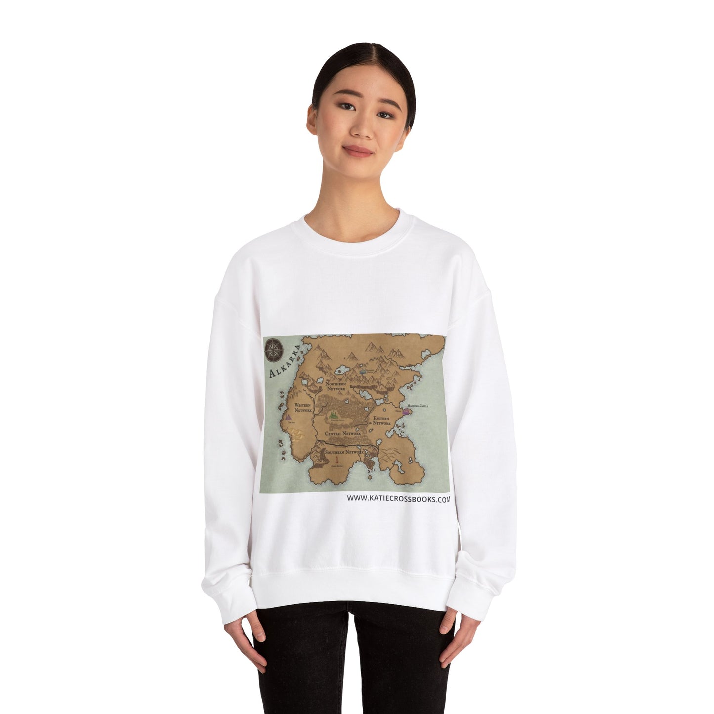 Map of Alkarra | Unisex Heavy Blend™ Crewneck Sweatshirt