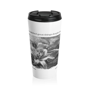 Great Things Quote with Circlus | Laila Savolainen Illustration | Stainless Steel Travel Mug