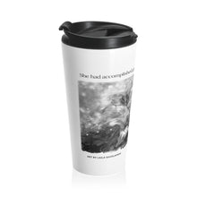 Load image into Gallery viewer, Great Things Quote with Circlus | Laila Savolainen Illustration | Stainless Steel Travel Mug