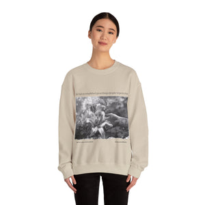 Great Things Quote with Circlus | Laila Savolainen Illustration | Unisex Heavy Blend™ Crewneck Sweatshirt