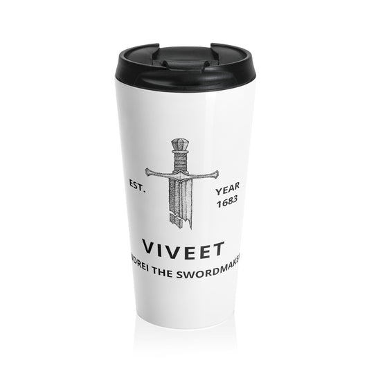 Viveet | Andrei the Swordmaker | Stainless Steel Travel Mug