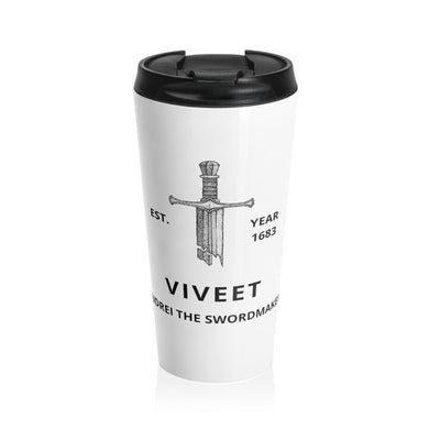 Viveet | Andrei the Swordmaker | Stainless Steel Travel Mug