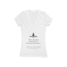 Load image into Gallery viewer, She&#39;s All Spirit, Bianca Quote | Women&#39;s Jersey Short Sleeve Deep V-Neck Tee