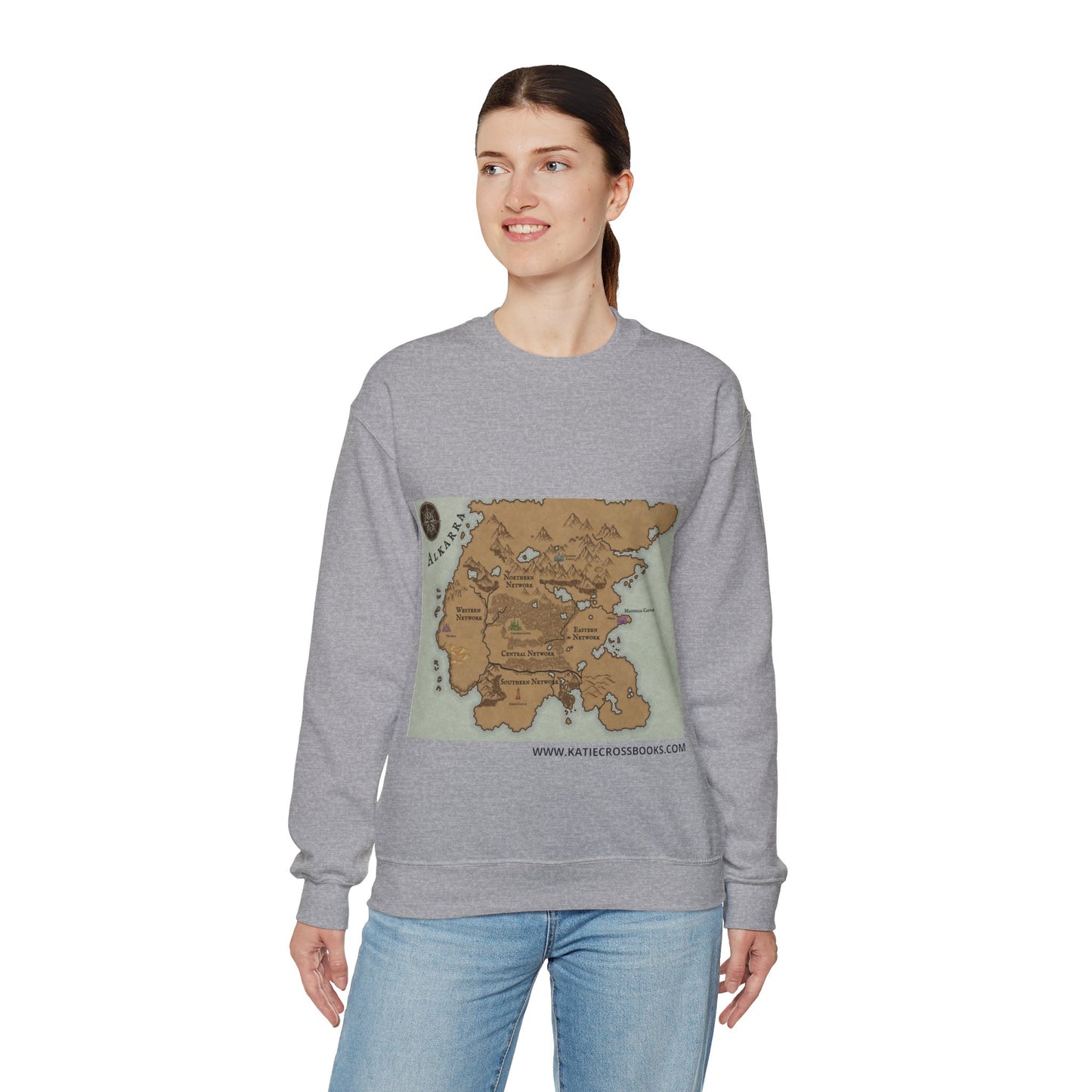 Map of Alkarra | Unisex Heavy Blend™ Crewneck Sweatshirt