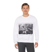 Load image into Gallery viewer, Great Things Quote with Circlus | Laila Savolainen Illustration | Unisex Heavy Blend™ Crewneck Sweatshirt