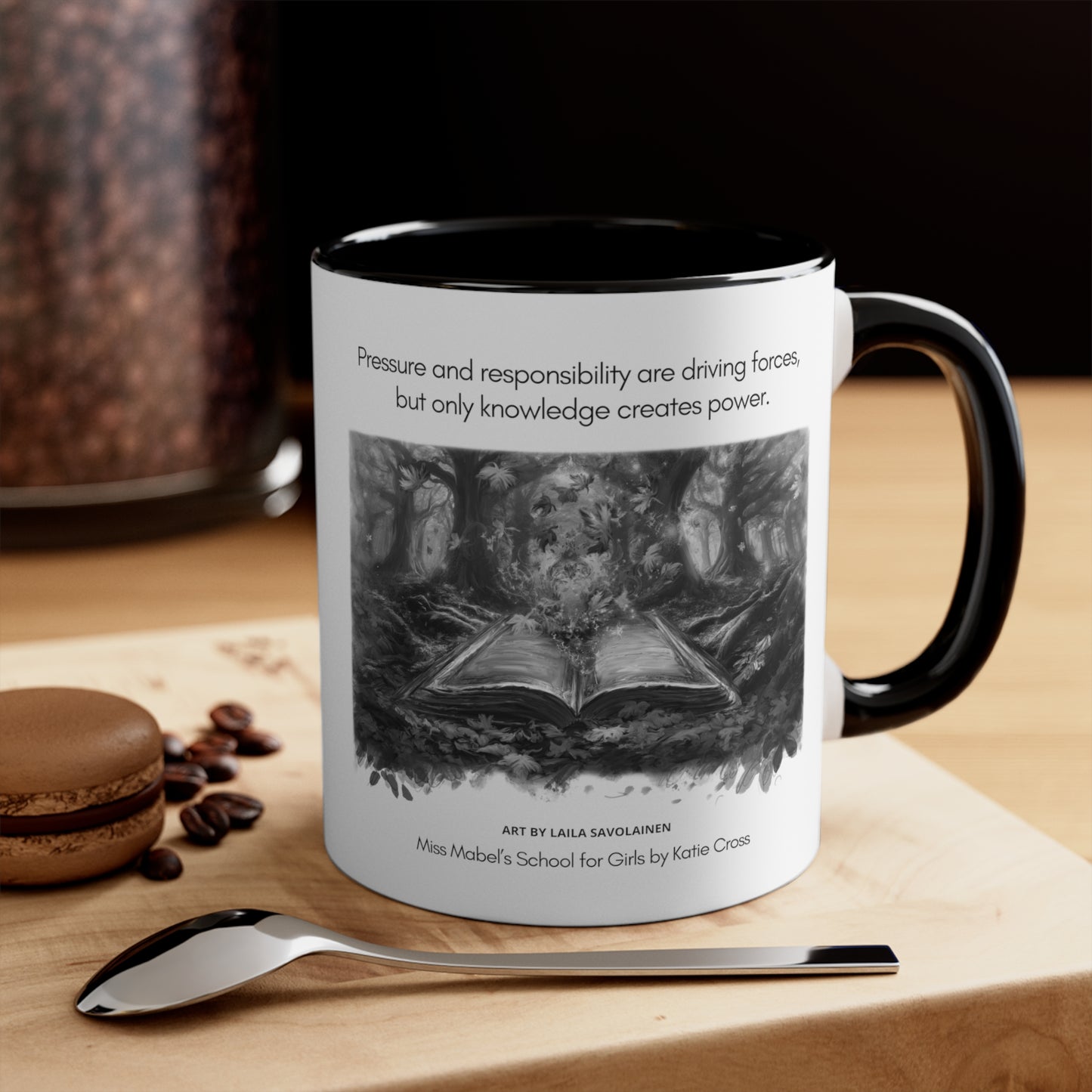 Knowledge Creates Power Quote | Laila Savolainen Illustration | Mug