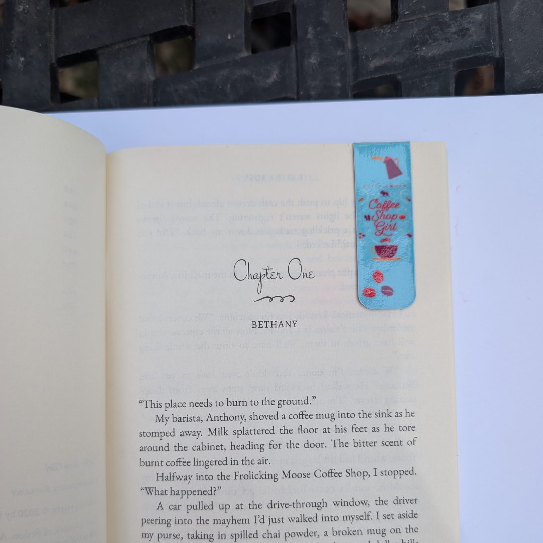 Bookmarks | Contemporary Romance | Coffee Shop Girl | Metal + Magnetic