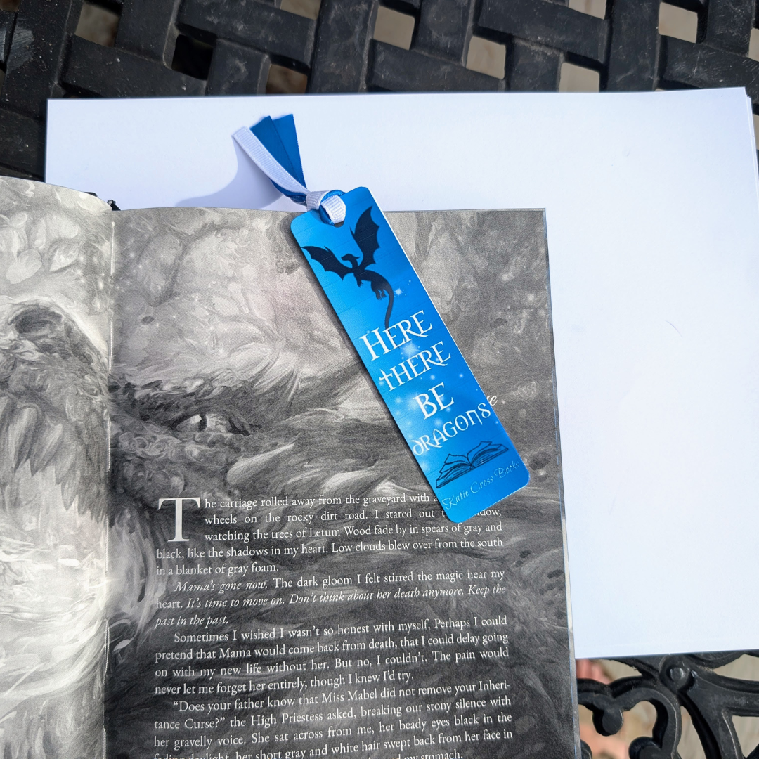 Bookmarks | YA Fantasy | Here There Be Dragons | Metal