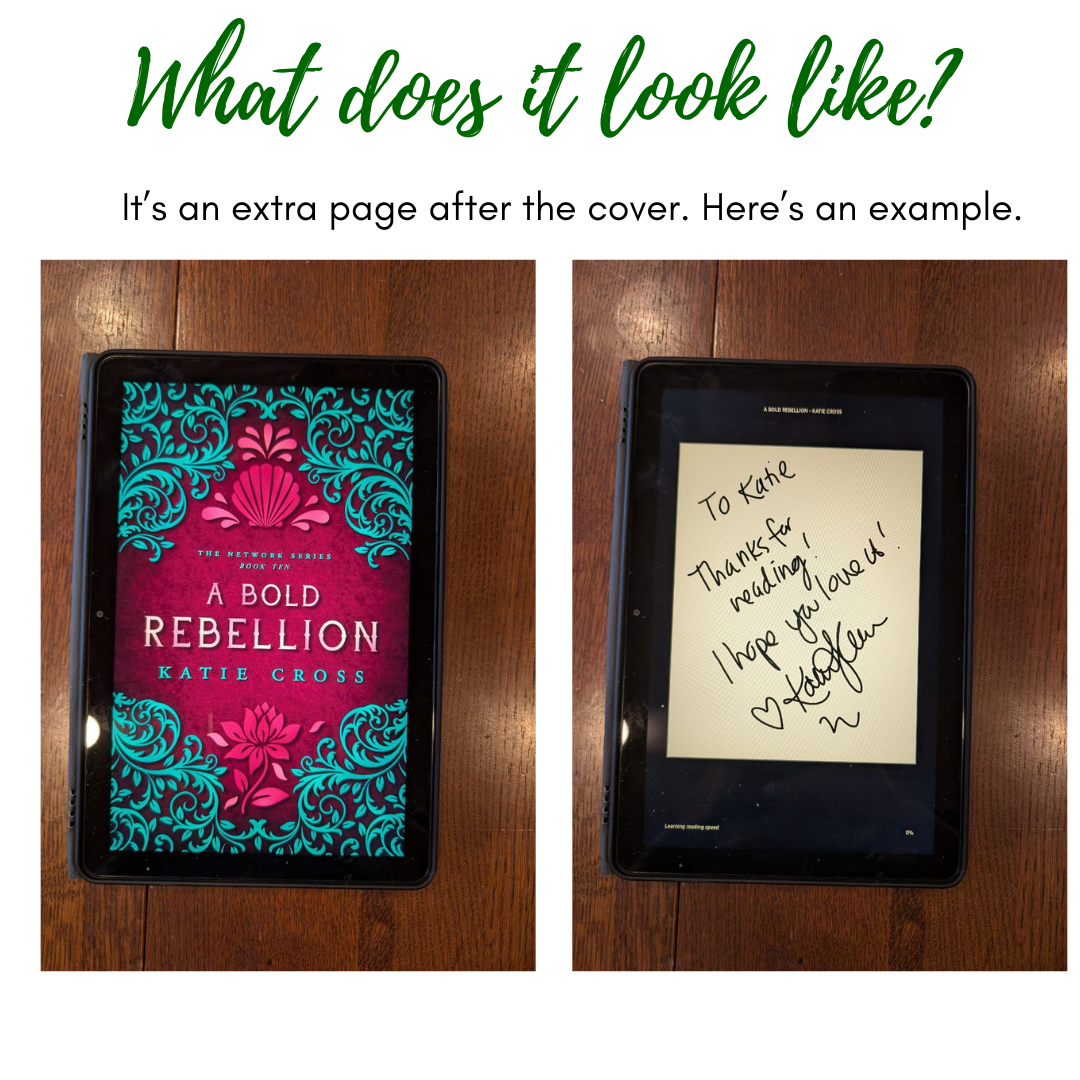 Personalized and Signed Ebook!