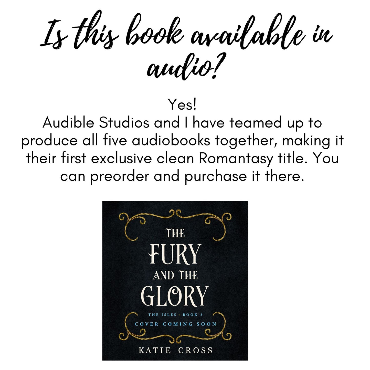 The Fury and the Glory | The Isles Series | Book 3