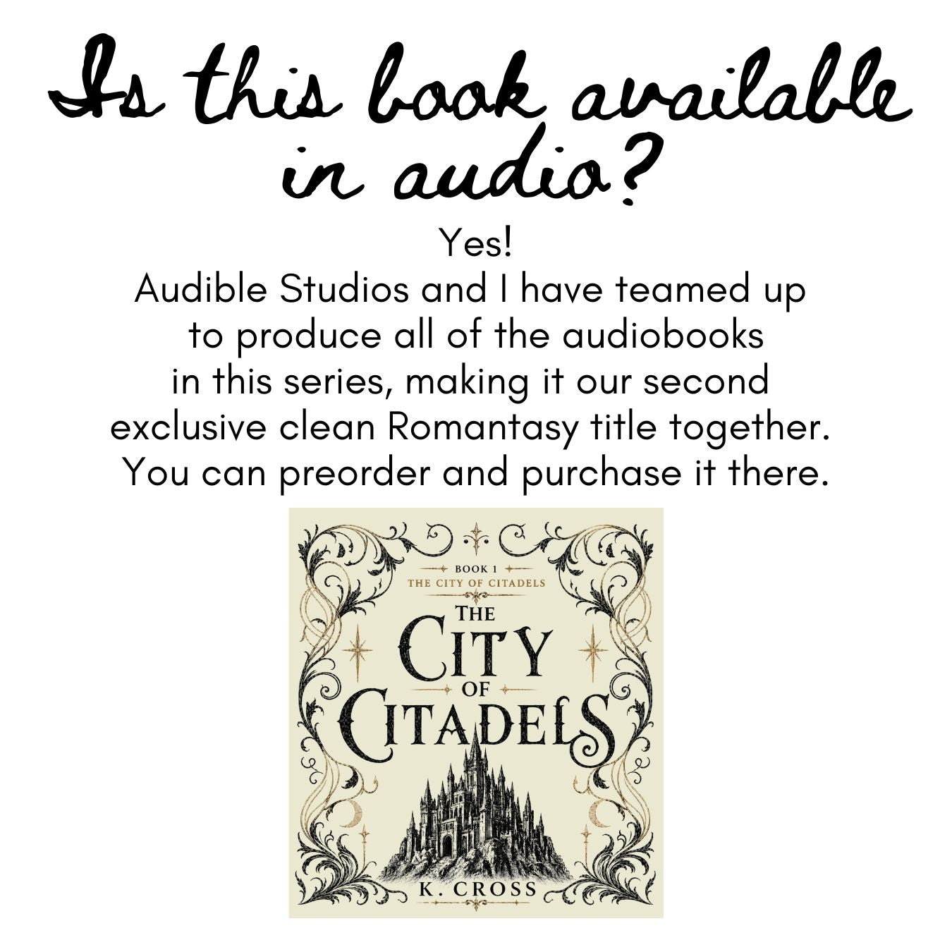The City of Citadels Book 1 by K. Cross | City of Citadels Book 1 (PREORDER)